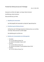 Protokoll der Konstituierendensitzung